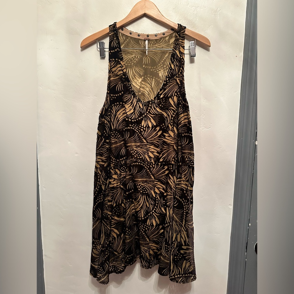 Free People Ellie Velvet Burnout Dress
